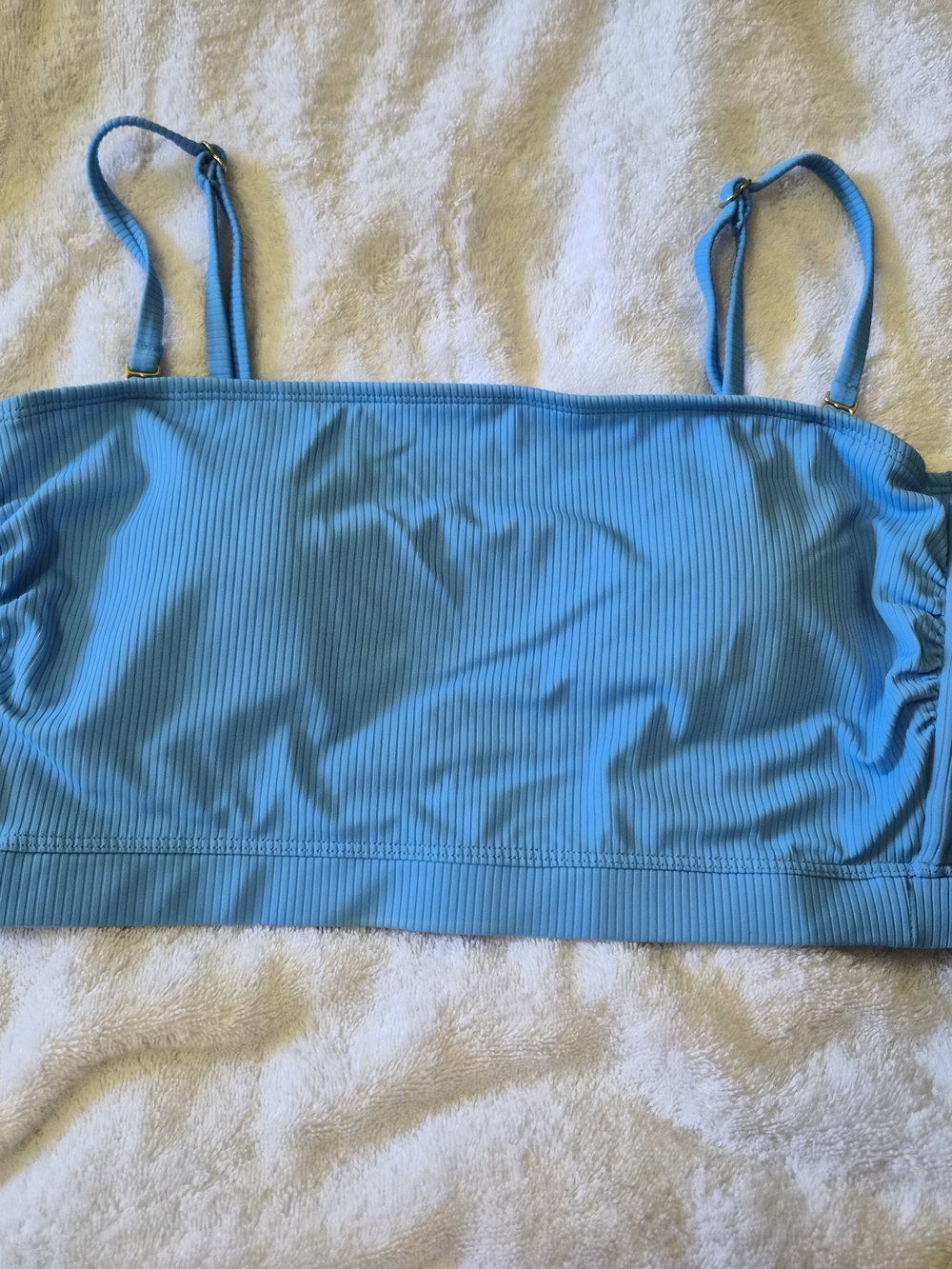 Xhilaration Light Blue Ribbed Bralette